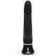 Черный хай-тек вибратор Greedy Girl Thrusting Rabbit Vibrator - 22,8 см. (черный)