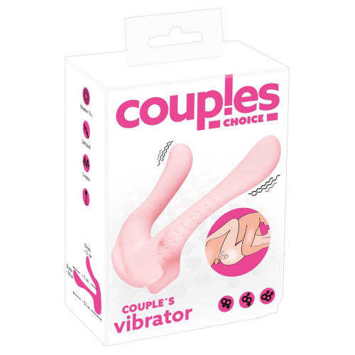Розовый универсальный вибратор для пар Couples Vibrator (розовый)