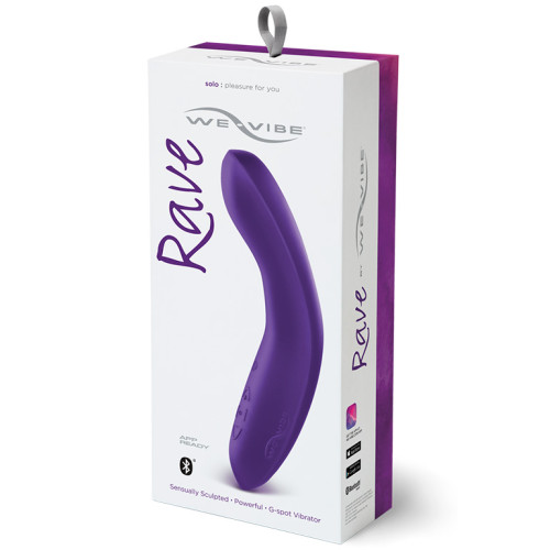 Фиолетовый вибромассажёр We Vibe Rave Purple - 19,3 см. (фиолетовый)