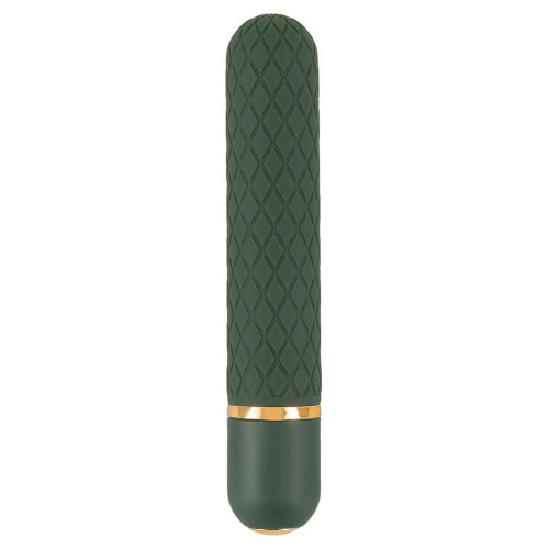 Зеленый мини-вибратор Luxurious Bullet Vibrator - 12,6 см. (зеленый)