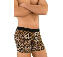 Мужские трусы-боксеры леопардовой расцветки (леопард|S-M)