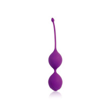 Фиолетовые двойные вагинальные шарики с хвостиком Cosmo (фиолетовый)