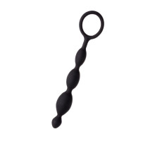Анальная цепочка черного цвета A-toys - 19,5 см. (черный)
