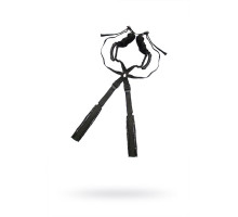 Чёрный бондажный комплект Romfun Sex Harness Bondage на сбруе (черный)