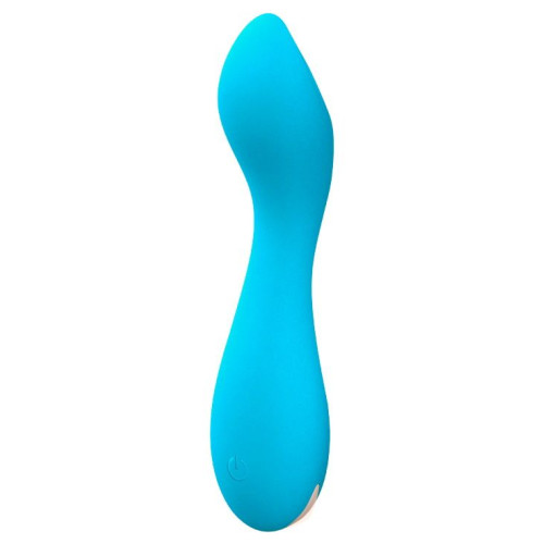 Голубой мини-вибратор Tarvos - 11,7 см. (голубой)