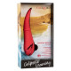 Красный вибромассажер Laguna Beach Lover с функцией «мерцающий язычок» - 20,25 см. (красный)