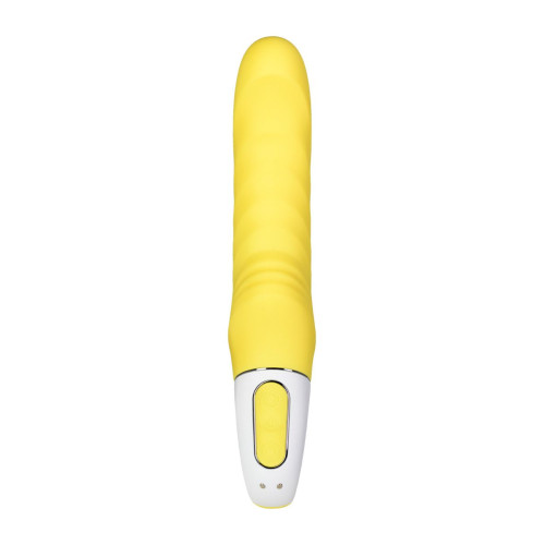 Жёлтый вибратор Satisfyer Yummy Sunshine - 22,5 см. (желтый)