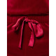 Женский комбинезон из трикотажного бархатного велюра (бордовый|M)