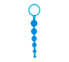 Синяя анальная цепочка DRAGONZ TALE ANAL - 20 см. (синий)