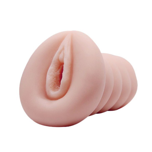 Мастурбатор-вагина 3D с эффектом смазки (телесный)
