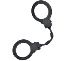 Черные силиконовые наручники A-Toys без ключа (черный)