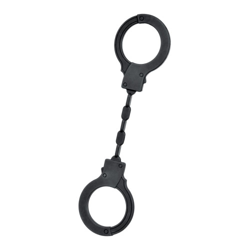Черные силиконовые наручники A-Toys без ключа (черный)