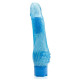 Голубой водонепроницаемый вибратор JELLY JOY ROUGH RIDGES MULTISPEED VIBE - 18 см. (голубой)