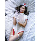 Пикантный костюм личной медсестры (белый с красным|M-L)
