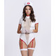 Пикантный костюм личной медсестры (белый с красным|S-M)