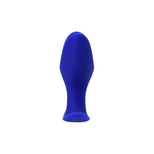 Синяя силиконовая расширяющая анальная втулка Bloom - 9 см. (синий)