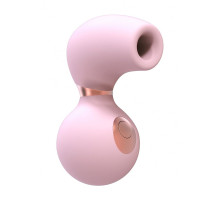 Розовый клиторальный вакуум-волновой массажер Irresistible Invincible (розовый)