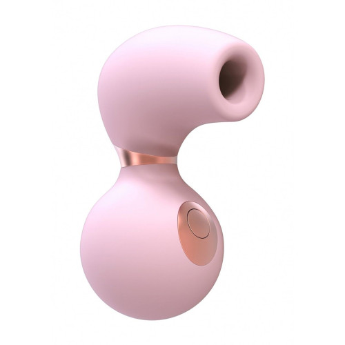 Розовый клиторальный вакуум-волновой массажер Irresistible Invincible (розовый)