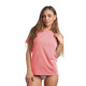 Женская футболка из хлопка (ярко-розовый|S)