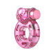 Розовое эрекционное кольцо с вибрацией Pink Bear (розовый)