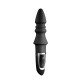 Черный конический анальный вибромассажер-ёлочка JOYFUL PLUG VIBRATOR 5.5INCH - 14 см. (черный)