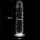Прозрачный фаллоимитатор на присоске Flawless Clear Dildo - 18 см. (прозрачный)