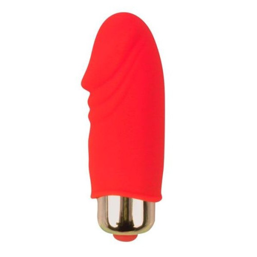 Красный вибромассажер Sweet Toys - 5,5 см. (красный)