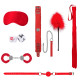 Красный игровой набор Introductory Bondage Kit №6 (красный)