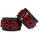 Красно-черные поножи Luxury Ankle Cuffs (красный с черным)