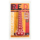 Ребристая анальная втулка Red Boy Anal Wand Butt Plug - 21,3 см. (красный)