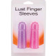 Набор из 2 насадок на пальцы Lust Finger Sleeves (фиолетовый с розовым)
