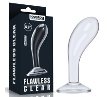 Прозрачный стимулятор простаты Flawless Clear Prostate Plug - 15 см. (прозрачный)