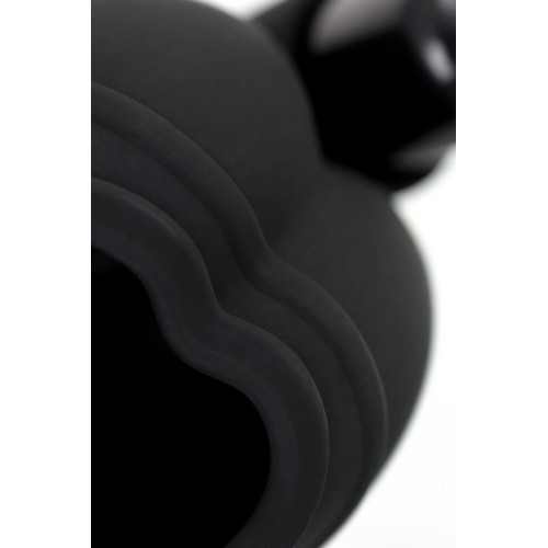 Чехол для мошонки с эрекционным кольцом и вибрацией Attraction Erotist (черный)