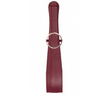 Бордовая шлепалка Belt Flogger - 54 см. (бордовый)