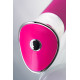 Розовый вибратор с клиторальным стимулятором и гибкой головкой LOLY - 21,6 см. (розовый)