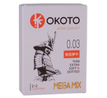 Набор из 4 презервативов OKOTO MegaMIX (прозрачный)