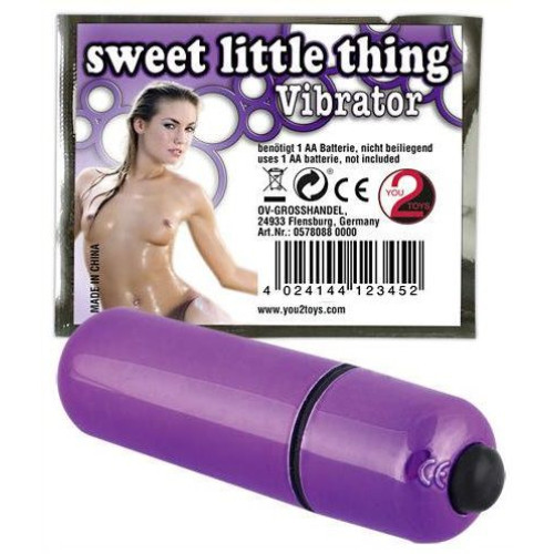 Фиолетовая вибропуля Sweet Little Thing - 7 см. (фиолетовый)