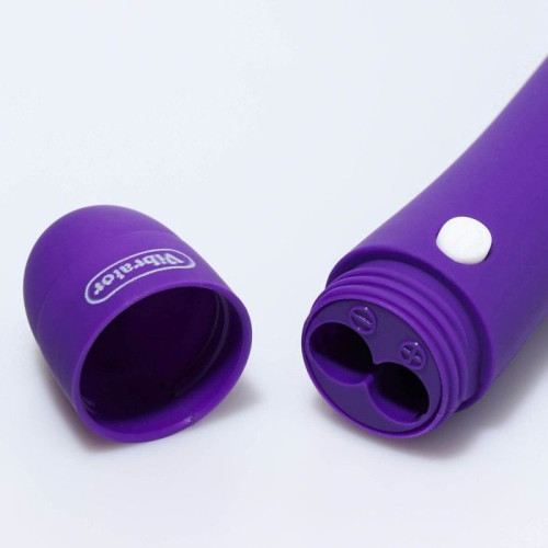 Фиолетовый классический вибратор с 12 режимами вибрации - 17 см. (фиолетовый)