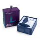 Синяя анальная пробка для ношения Ditto с вибрацией и пультом ДУ - 8,8 см. (синий)