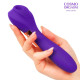 Фиолетовый вакуумный стимулятор с вибрацией - 18,4 см. (фиолетовый)