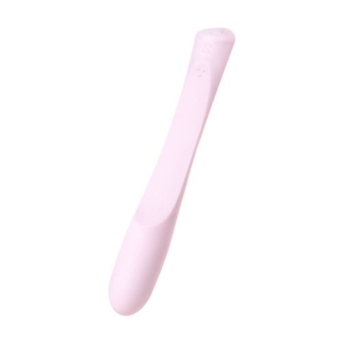 Нежно-розовый гибкий водонепроницаемый вибратор Sirens Venus - 22 см. (нежно-розовый)