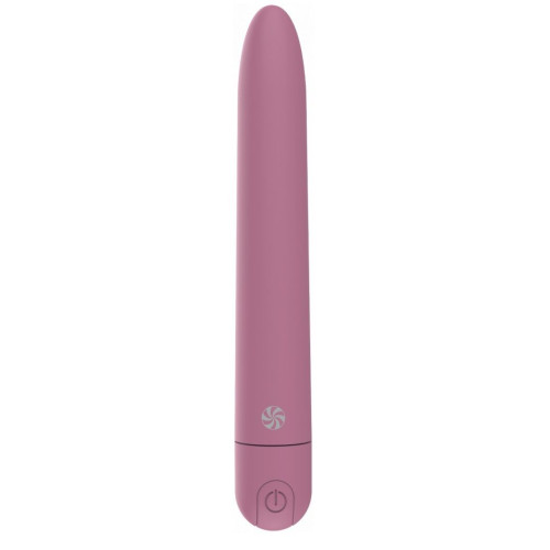 Розовый перезаряжаемый вибратор Haze - 18 см. (розовый)