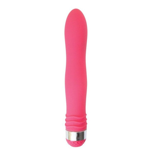 Розовый эргономичный вибратор Sexy Friend - 17,5 см. (розовый)