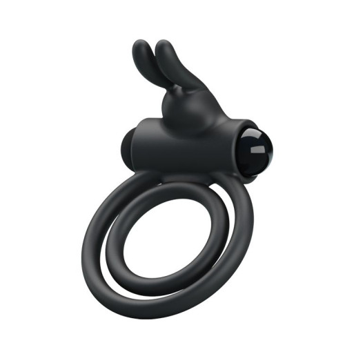 Вибрирующее кольцо Osmond с подхватом мошонки (черный)