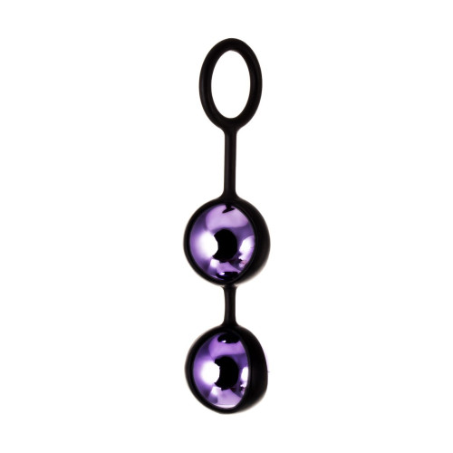 Фиолетово-черная вагинальные шарики TOYFA A-toys (фиолетовый с черным)