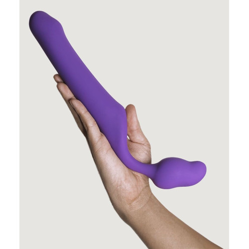 Фиолетовый безремневой страпон Queens L (фиолетовый)