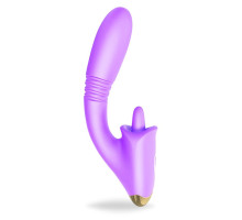 Фиолетовый вибромассажер Condice - 20,3 см. (фиолетовый)
