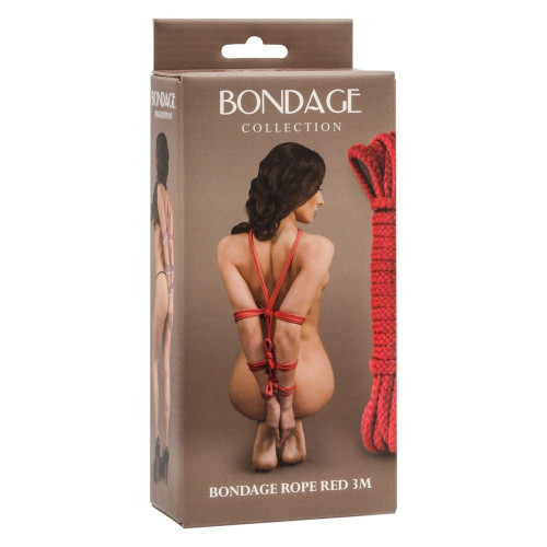 Красная веревка Bondage Collection Red - 3 м. (красный)