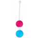 Вагинальные шарики с петелькой для извлечения (голубой с розовым)