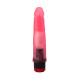 Розовый гелевый виброфаллос со встроенным пультом - 16,5 см. (розовый)